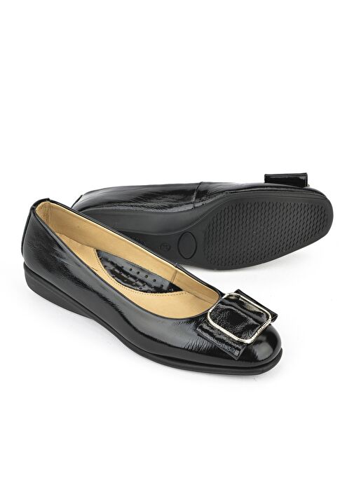 Ziya, Kadın Hakiki Deri Konfor Babet 1511050Z22212 Siyah - Görsel 5