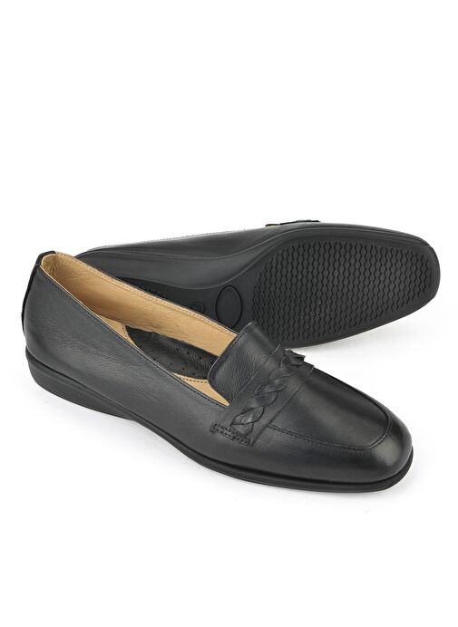 Ziya, Kadın Hakiki Deri Konfor Ayakkabı 1511050Z2599 Siyah - Görsel 6