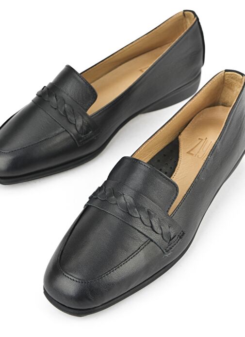 Ziya, Kadın Hakiki Deri Konfor Ayakkabı 1511050Z2599 Siyah - Görsel 7