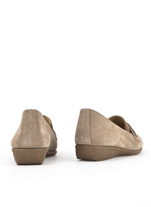 Ziya, Kadın Hakiki Deri Konfor Ayakkabı 1511050Z25992 Vizon - Görsel 5