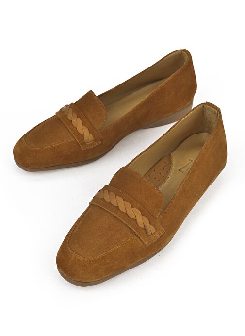 Ziya, Kadın Hakiki Deri Konfor Ayakkabı 1511050Z25992 Taba - Görsel 6