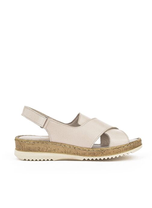 Ziya, Kadın Hakiki Deri Sandalet 1511051Z036 Gri - Görsel 2