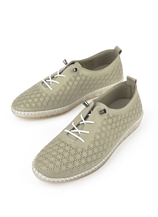 Ziya, Kadın Hakiki Deri Sandalet 1511010Z02 Silver - Görsel 6