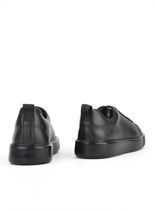 Ziya, Erkek Hakiki Deri Sneaker 1511026Z875Y Siyah - Görsel 4
