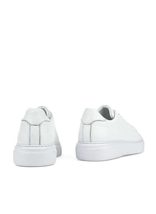 Ziya, Erkek Hakiki Deri Sneaker 151423Z511 Beyaz - Görsel 4