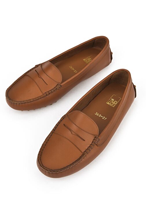 Ziya, Kadın Hakiki Deri Ayakkabı 1511030Z360 Koyu Taba - Görsel 6