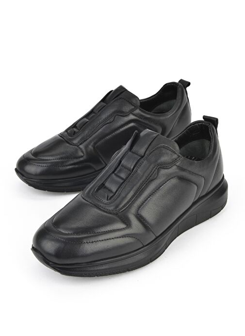 Ziya, Erkek Hakiki Deri Konfor Ayakkabı 151123Z3658 Siyah - Görsel 6