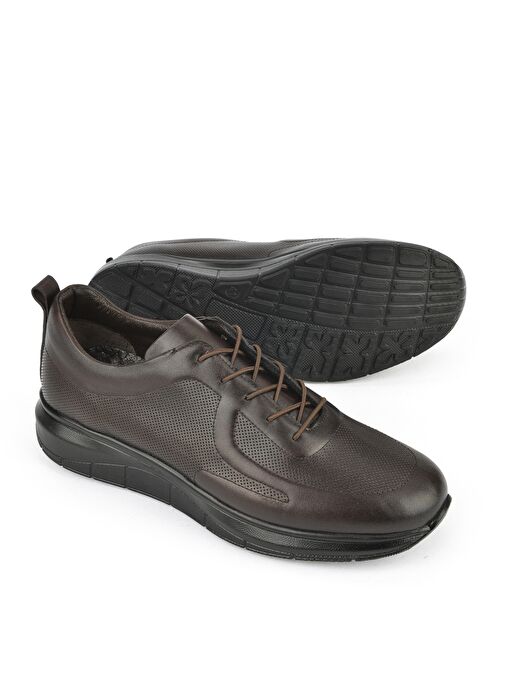 Ziya, Erkek Hakiki Deri Konfor Ayakkabı 151123Z3659 Kahve - Görsel 5