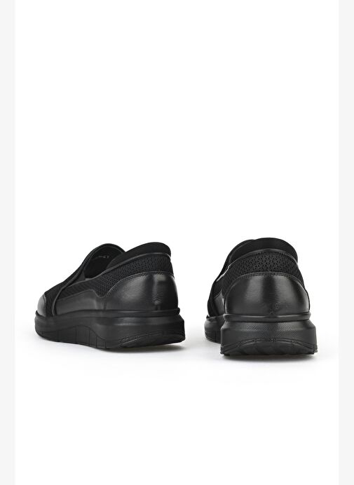 Ziya, Erkek Hakiki Deri Konfor Ayakkabı 151123Z3680 Siyah - Görsel 4