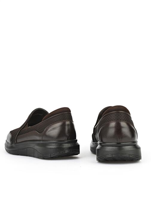 Ziya, Erkek Hakiki Deri Konfor Ayakkabı 151123Z3680 Kahve - Görsel 4