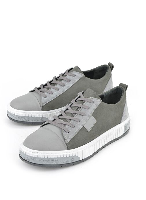 Ziya, Erkek Hakiki Deri Ayakkabı 1511040ZY2321 Gri - Görsel 6