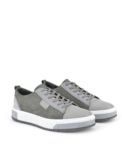 Ziya, Erkek Hakiki Deri Ayakkabı 1511040ZY2321 Gri - Görsel 3