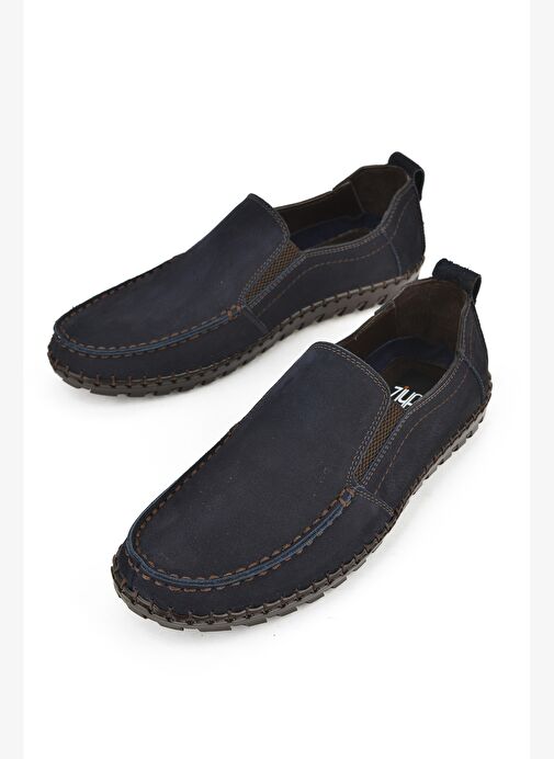 Ziya, Erkek Hakiki Deri Ayakkabı 1511040ZY182312 Lacivert - Görsel 6