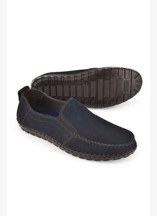 Ziya, Erkek Hakiki Deri Ayakkabı 1511040ZY182312 Lacivert - Görsel 5