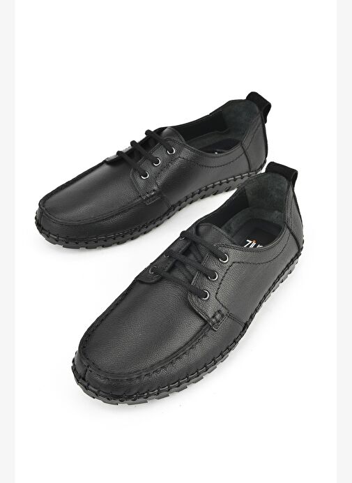 Ziya, Erkek Hakiki Deri Ayakkabı 1511040ZY18232 Siyah - Görsel 6