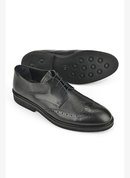 Ziya, Erkek Hakiki Deri Ayakkabı 143145Z6252 Siyah - Görsel 5