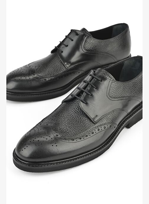 Ziya, Erkek Hakiki Deri Ayakkabı 143145Z6252 Siyah - Görsel 6