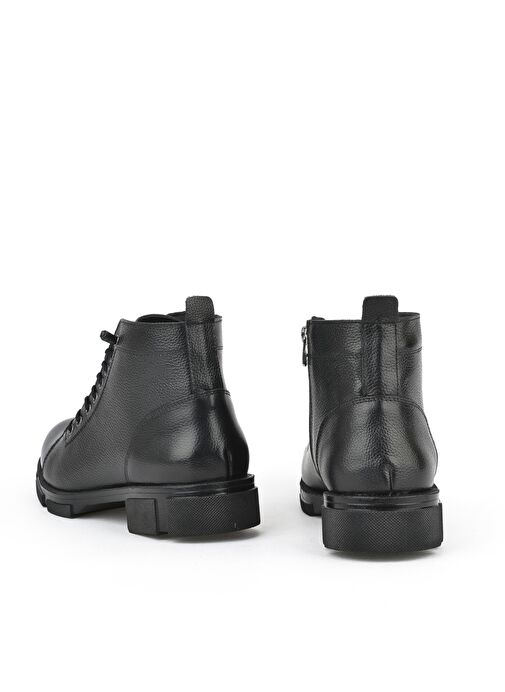 Ziya, Erkek Hakiki Deri Kürklü Bot 153999Z001 Siyah - Görsel 4