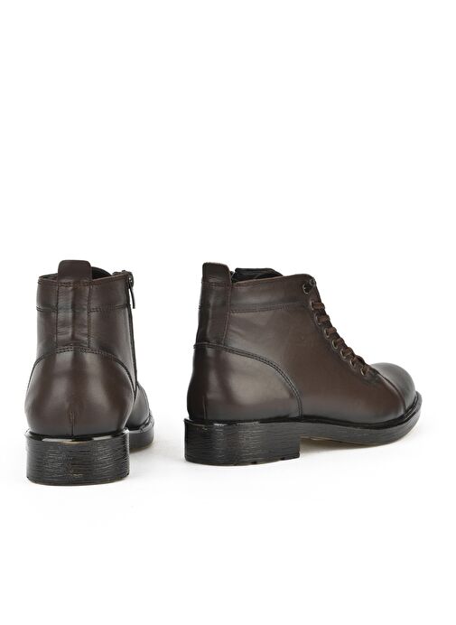 Ziya, Erkek Hakiki Deri Kürklü Bot 153999Z0013 Kahve - Görsel 4