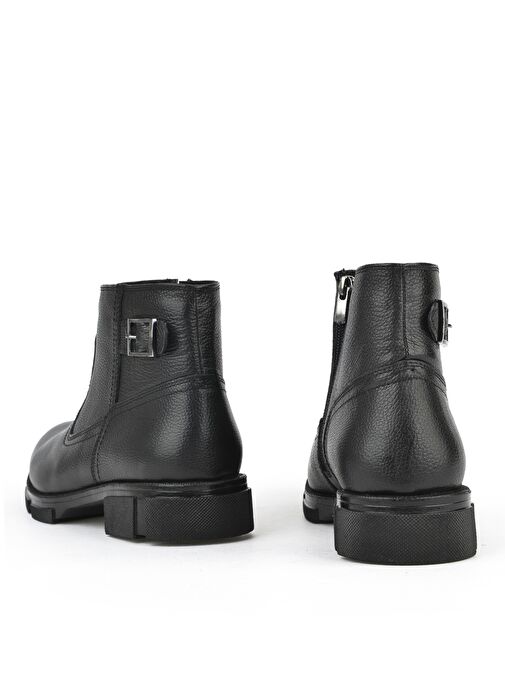 Ziya, Erkek Hakiki Deri Kürklü Bot 153999Z044 Siyah - Görsel 4