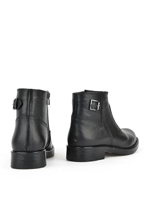 Ziya, Erkek Hakiki Deri Kürklü Bot 153999Z0442 Siyah - Görsel 4