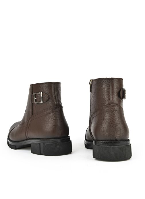 Ziya, Erkek Hakiki Deri Kürklü Bot 153999Z0441 Kahve - Görsel 4