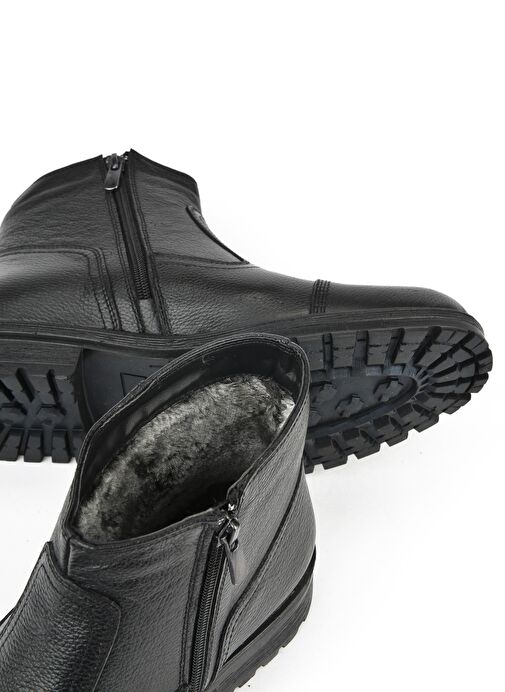 Ziya, Erkek Hakiki Deri Kürklü Bot 153999Z04412 Siyah - Görsel 5