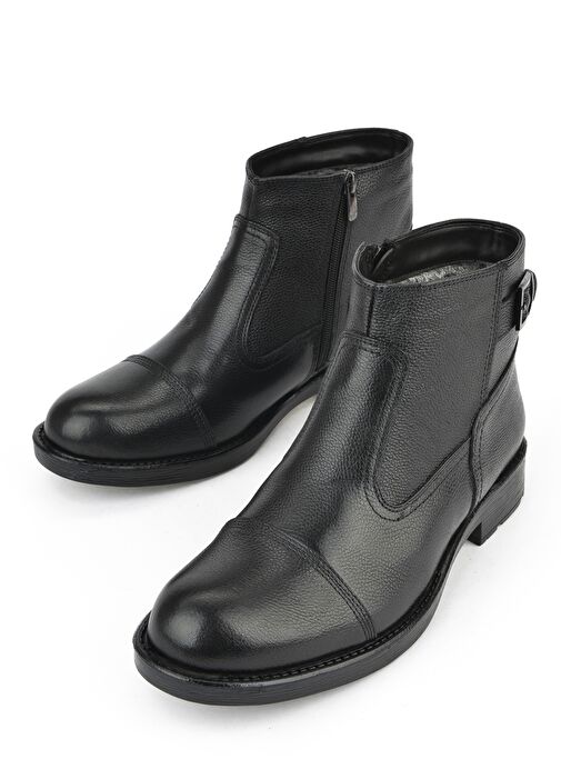 Ziya, Erkek Hakiki Deri Kürklü Bot 153999Z04413 Siyah - Görsel 6
