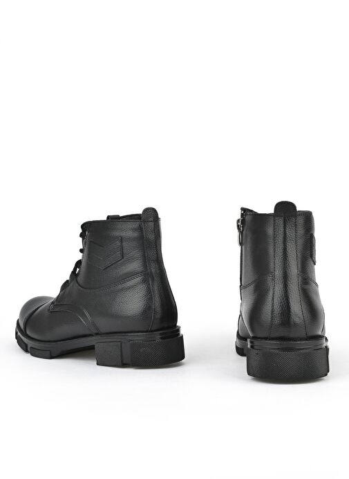 Ziya, Erkek Hakiki Deri Kürklü Bot 153999Z045 Siyah - Görsel 4