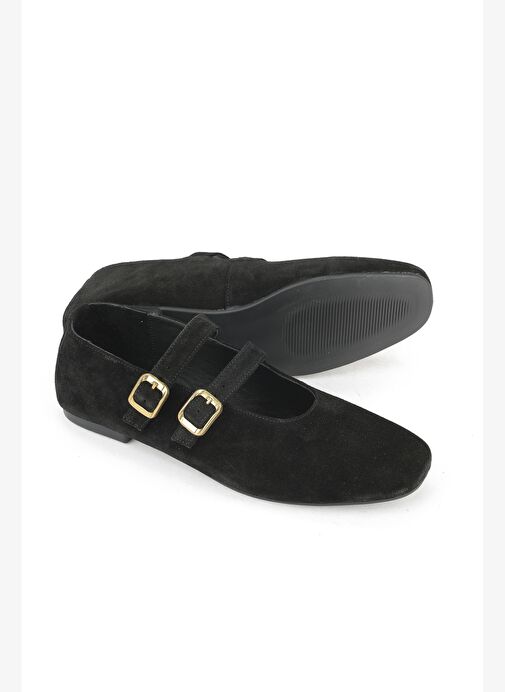 Ziya, Kadın Hakiki Deri Babet 153111Z4083 Siyah - Görsel 5