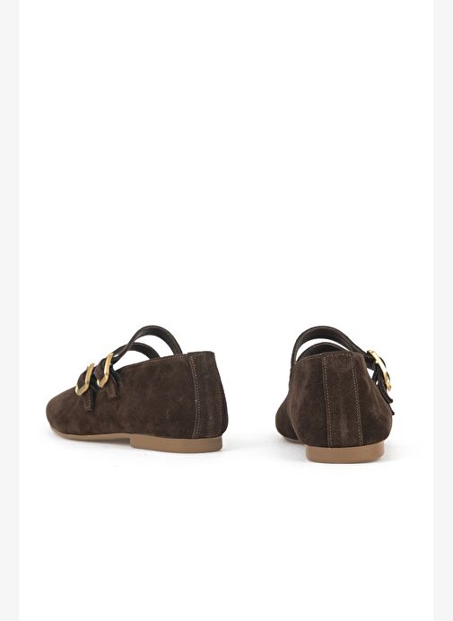 Ziya, Kadın Hakiki Deri Babet 153111Z4083 Kahve - Görsel 4