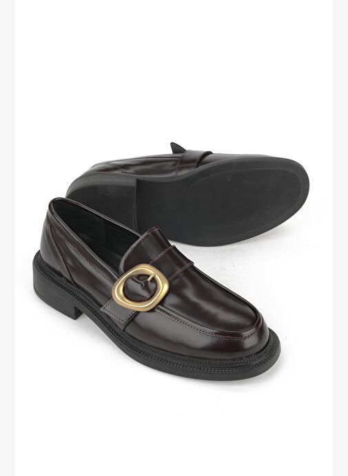 Ziya, Kadın Hakiki Deri Ayakkabı 153111Z22410 Bordo - Görsel 5