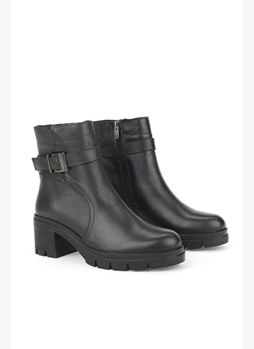 Ziya, Kadın Hakiki Deri Bot 1531022Z7694 Siyah - Görsel 3