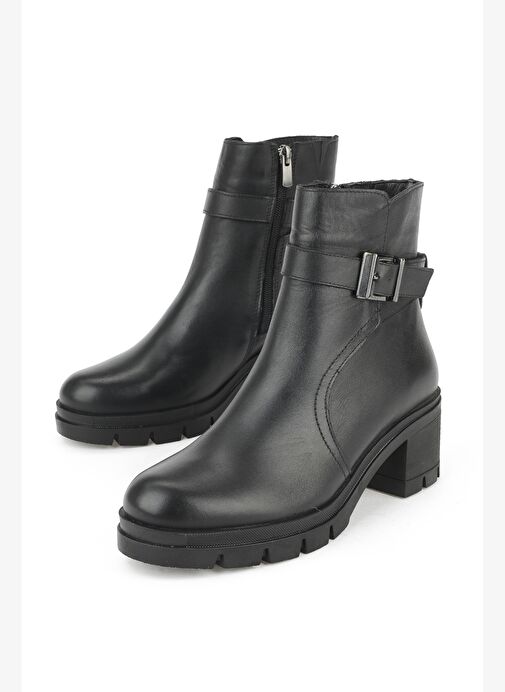 Ziya, Kadın Hakiki Deri Bot 1531022Z7694 Siyah - Görsel 6