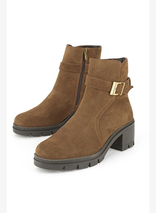 Ziya, Kadın Hakiki Deri Bot 1531022Z76942 Tütün - Görsel 6