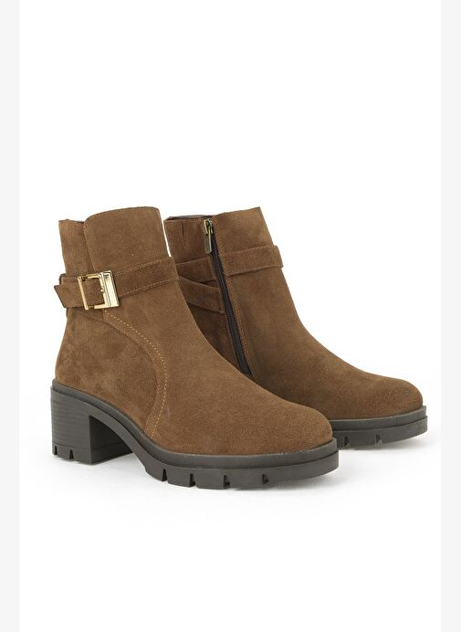 Ziya, Kadın Hakiki Deri Bot 1531022Z76942 Tütün - Görsel 3