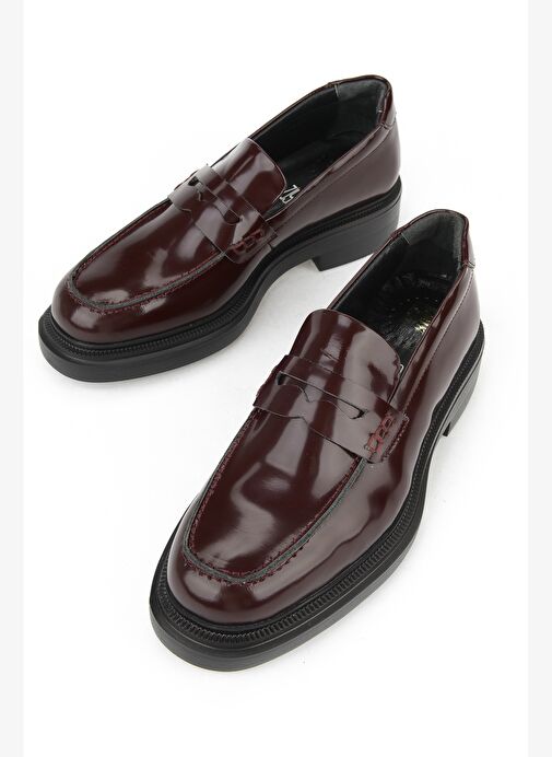Ziya, Kadın Hakiki Deri Ayakkabı 1531022Z1171 Bordo - Görsel 6
