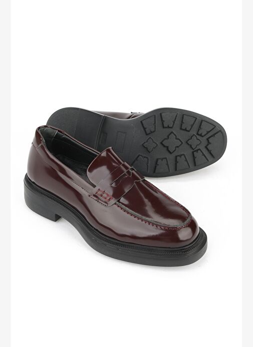 Ziya, Kadın Hakiki Deri Ayakkabı 1531022Z1171 Bordo - Görsel 5