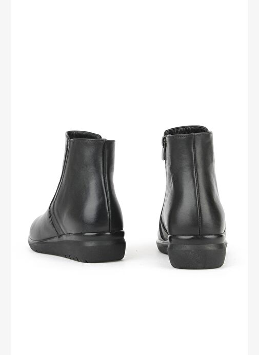 Ziya, Kadın Hakiki Deri Konfor Bot 1531022Z7647 Siyah - Görsel 4