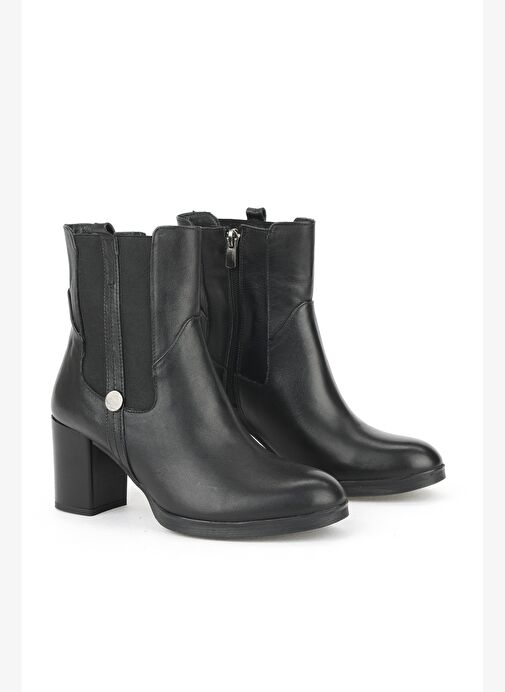 Ziya, Kadın Hakiki Deri Bot 1531022Z7546 Siyah - Görsel 3