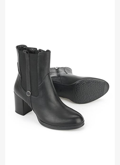 Ziya, Kadın Hakiki Deri Bot 1531022Z7546 Siyah - Görsel 5