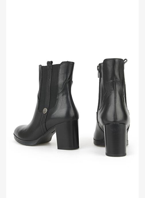 Ziya, Kadın Hakiki Deri Bot 1531022Z7546 Siyah - Görsel 4
