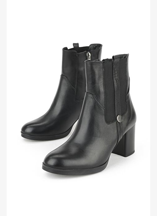 Ziya, Kadın Hakiki Deri Bot 1531022Z7546 Siyah - Görsel 6