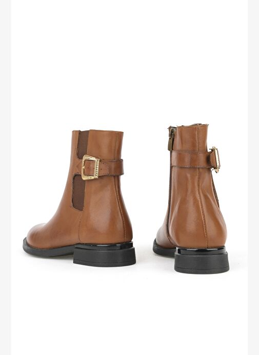 Ziya, Kadın Hakiki Deri Bot 1531022Z7614 Taba - Görsel 4