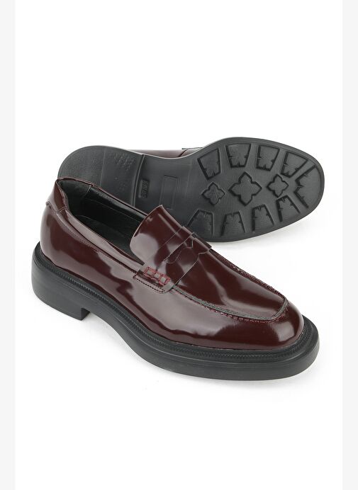 Ziya, Erkek Hakiki Deri Ayakkabı 1531022Z1171M Bordo - Görsel 5