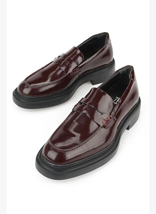 Ziya, Erkek Hakiki Deri Ayakkabı 1531022Z1171M Bordo - Görsel 6