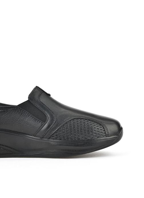 Ziya, Kadın Hakiki Deri Konfor Ayakkabı 15355Z2665 Siyah - Görsel 6