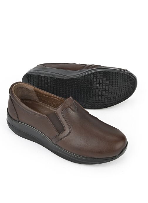 Ziya, Kadın Hakiki Deri Konfor Ayakkabı 15355Z2665 Kahve - Görsel 5