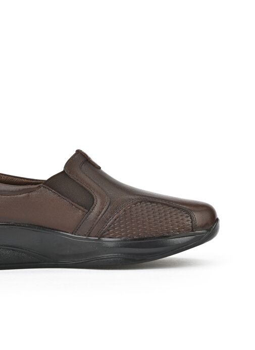 Ziya, Kadın Hakiki Deri Konfor Ayakkabı 15355Z2665 Kahve - Görsel 6