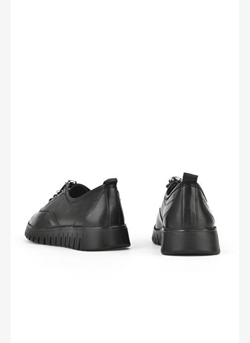 Ziya, Kadın Hakiki Deri Konfor Ayakkabı 15355Z27671 Siyah - Görsel 4